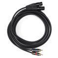 thumbnail image 1 of Cable XLR hembra doble a RCA doble Bling Bling JD6053‑3 m Cable de conexión de audio estéreo para micrófono, 1 of 12