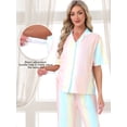 thumbnail image 2 of DARING DIVA Women's Maternity Nursing Pajama Sets Breastfeeding Button Down XL Light Pink, 2 of 7