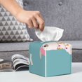 thumbnail image 6 of Tissue Animal Meditation Box Cover Holder, Square by Xecao - Leather Decorative Organizer for Tabletop, Bathroom, Car, Office, 6 of 8