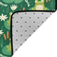 Area Rugs For Living Room Decor cute frogs dragonfly flower green