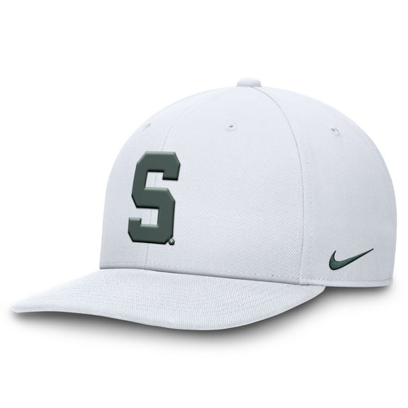 Men's Nike White Michigan State Spartans Primetime Pro Snapback-Hat