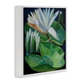 thumbnail image 3 of Stupell Industries Waterlilies & Lily Pads White Framed Giclee Art design by Violeta Vollmer, 12 x 12, 3 of 8
