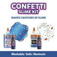 thumbnail image 3 of Elmer's Confetti Slime Kit: Supplies Include Metallic & Clear Glue, Confetti Magical Liquid Activator, 4 Count, 3 of 6