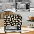 thumbnail image 5 of FOR U DESIGNS Funny Cat Print Microwave Oven Cover Dust-Proof Microwave Oven Grill Covers Protector with Top Handle, Foldable Small Appliance Covers in Home and Office-S, 5 of 8