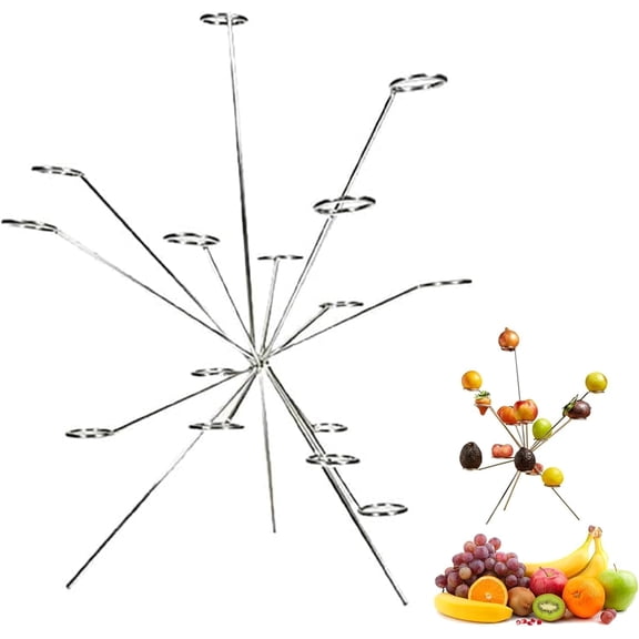 Exploded Fruit Bowl: Exploding Fruit Bowl Stand, Stainless Steel Metal Aesthetic 360° Display Rack, Creative Centerpiece For Home Kitchen Counter & Dining Table Decor