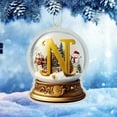 thumbnail image 2 of Nmdmisc 26 Letter Yellow Crystal Ball Acrylic Car Ornaments Christmas Tree Pendant Home Decoration Christmas Decoration - N, 2 of 3