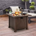 thumbnail image 4 of Costway Table de Foyer Carré de Patio 32 Pouces 50,000 BTU Table à Gaz Propane avec Couvercle et Roches de Lave, 4 of 10