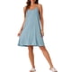 thumbnail image 2 of INSPIRAR CHIC Vestido de Noche Sin Mangas con Tirantes Cruzados Ropa de Dormir Noche L Azul, 2 of 6