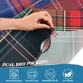 thumbnail image 5 of Yayeee Kitchen Curtains Tier Set of 2 Light Filtering 57"x24" Over Sink Window Panels, Red Green Pattern, 5 of 7