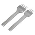 thumbnail image 3 of Hierro Para Pinchar Cuero, Bordes Incisivos Pulido De Espejo Punzón De Costura De Cuero 4 Mm 4 Dientes 6 Dientes Acero Blanco Para Artesanías De Cuero Para Bricolaje Cuero ANGGREK Leather Prong Punch, 3 of 8