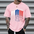 thumbnail image 4 of Gvdentm USA T Shirts for Men Men's American Flag Short Sleeve T-Shirt A11-Pink,3XL, 4 of 4