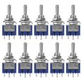 thumbnail image 1 of 10 Pcs Interrupteur à Bascule Mini Marche/arrêt 3 Positions 3 Broches 6mm 6A 125VAC, 1 of 4