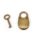 thumbnail image 5 of Candado con llave, forma de oso, mini candado, candado de estilo antiguo vintage, 5 of 5
