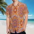 thumbnail image 5 of High Quality Hawaiian Shirts for Men Short Sleeve Aloha Beach Shirt Floral Summer Casual Button Down Shirts Blouses JFHJYE, 5 of 7