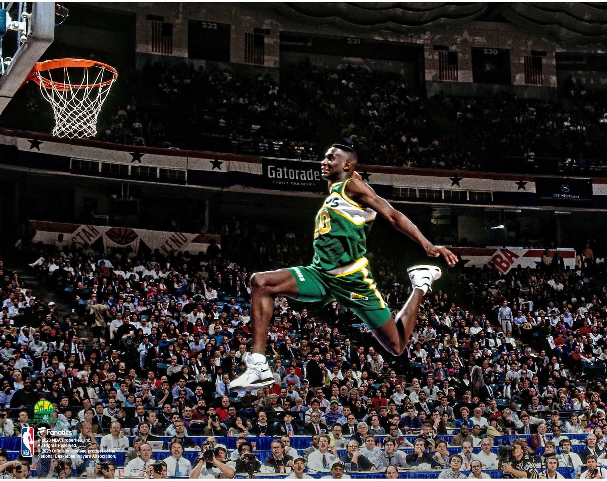 Fanatics Authentic - Shawn Kemp Seattle Supersonics NBA All-Star 1991