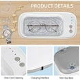 thumbnail image 3 of Professional Ultrasonic Jewelry Cleaner Machine, 48KHz, Three-Speed Mode Portable Sonic Cleaner Machine with Suction Cup Base for Eye Glasses, Watches, Earrings, Ring, Necklaces，Makeup Brush, 3 of 7