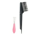thumbnail image 2 of 2Pcs Comb Cleaner Brush Set Durable Stainless Steel Bristles for Hair Salon Tool Home Use with Ergonomic Handle Lightweight Portable Design, 2 of 7