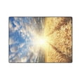 thumbnail image 3 of CADecor Field with Gold Barley and Road in Sunset Throw Blanket Bed Sofa Blanket 58x80 inches, 3 of 3