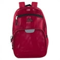 thumbnail image 2 of Single Solid Color Reflective Transparent See Through Mesh Stadium Approved Backpack for Travel and Commuting in Red, 2 of 6