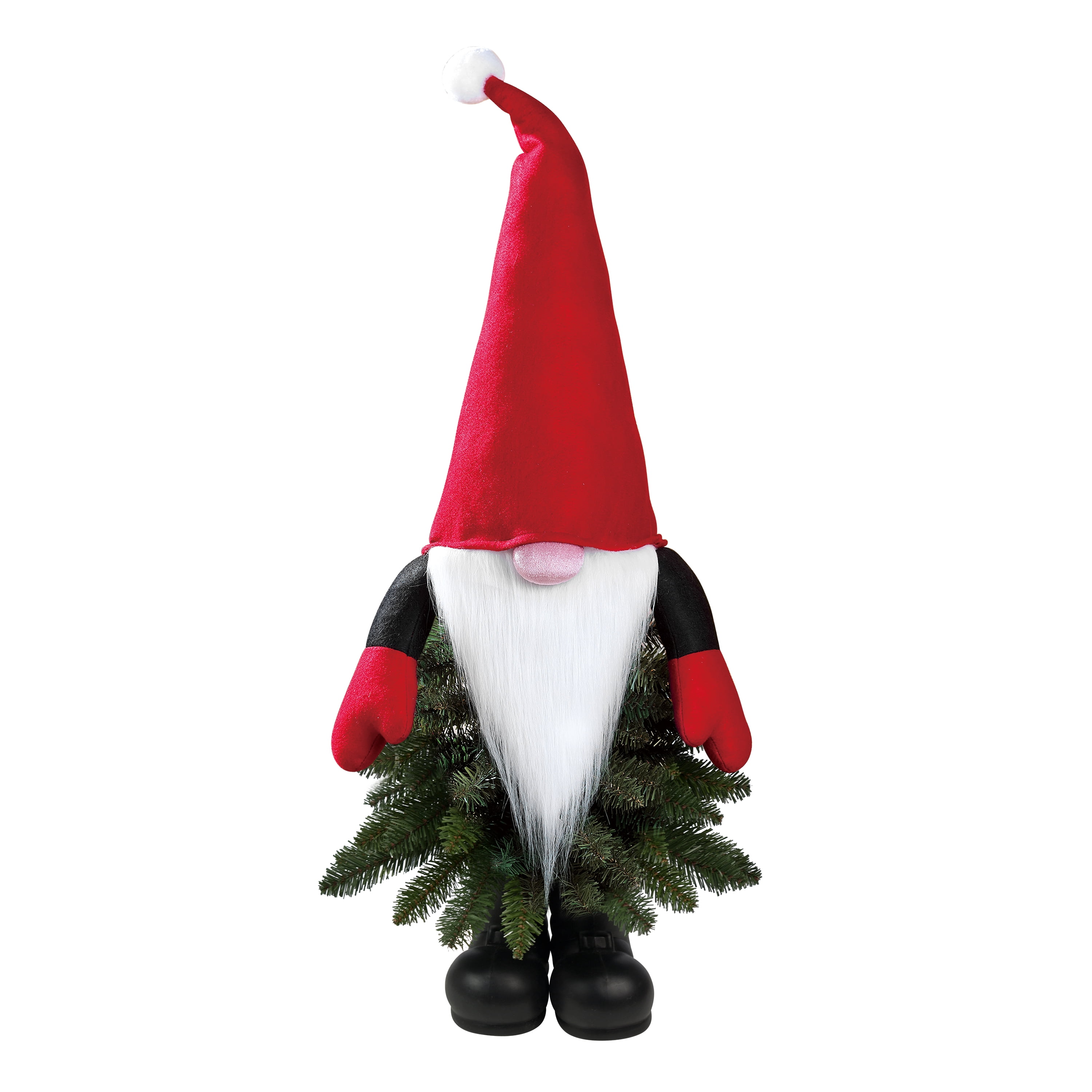 Holiday Time Unlit Gnome Christmas Tree 3 Ft Multicolor Walmart Com