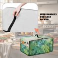 thumbnail image 6 of ZIATUBLES Monstera Print Toaster Oven Cover Dustproof Kitchen Small Appliance Cover with Top Handle and Side Pocket, Machine Washable, 18.5" x 14.5" x 9", 6 of 8