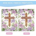 thumbnail image 2 of Christian Easter Resurrection Garden Flag - 12x18" Religious Cross Lily Flower Yard Outside Spring Summer Small Home Decor, 2 of 6