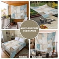 thumbnail image 6 of Blue Beige Tapestry for Bedroom Wall Hanging Tapestry, Modern Abstract Color Blocks Ceiling Backdrop Tapestries Poster Blanket Wall Decor for Teens Room Living Room Dorm 59" x 90", 6 of 8
