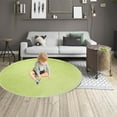 thumbnail image 2 of Pompotops Round Area Rugs for Bedroom Living Room - 40in Round, No Hair Loss Rug, Non-Shedding & Easy Care, Ideal For High Traffic Areas In Living Room, Bedroom,Washable And Easy To Clean, 2 of 8