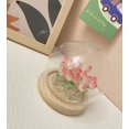 thumbnail image 4 of Tignapoo DIY Pink Tulip Night Light Kit - 13-Piece Glass Flower Lamp with Wooden Base, LED Lights, and AA Battery Power - Creative Home Decor Project, 4 of 6