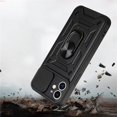 thumbnail image 2 of Negro Aplicable al estuche para iPhone 13 pro max con estuche y soporte para cámara deslizante, estuche magnético con soporte de anillo giratorio incorporado de 360 ​​​​°, 2 of 5