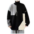 thumbnail image 4 of uikmnh Men's Autumn and Winter Sweater Color Blocking Casual Crew Neck Knit Sweater, 4 of 4