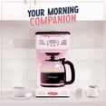 thumbnail image 3 of Nostalgia Retro Coffee Maker, 12-Cup Programmable Vintage Coffee Machine with Anti-Drip Carafe, Pink, 3 of 7