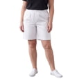 thumbnail image 3 of (2 pack) Turtle Bay New York Womens Lightweight Pull On Twill Shorts Elastic Waist, Plus Sizes, 3 of 11