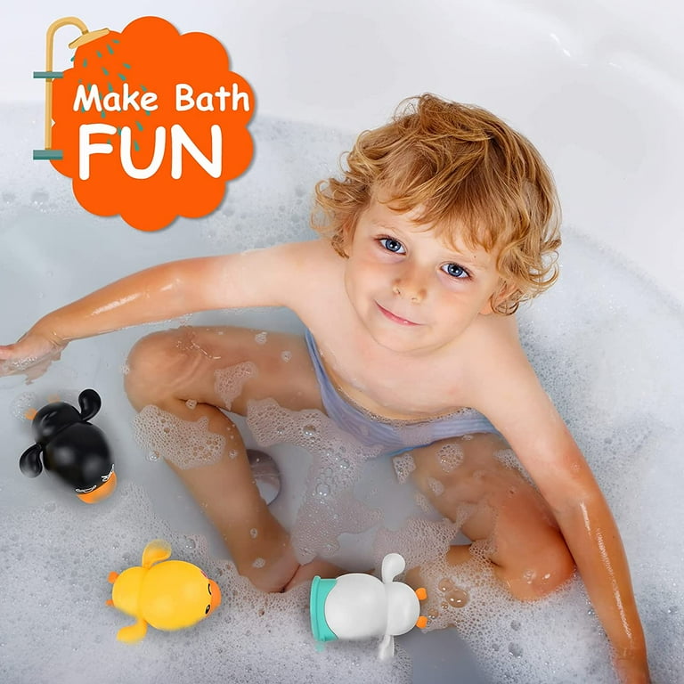 Bath Toys Baby Bathroom Duck DIY Track Bathtub Kids Play Water Games Tool  Bathing Shower Wall Suction Set Bath Toy for Children