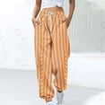 thumbnail image 2 of WRKEKC Women Color Block Joggers Printed Drawstring Ankle Pants Casual Lounge Wear with Pockets, 2 of 5