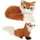 thumbnail image 3 of FELTECHELECTR 2 zorros de peluche, juguetes de simulación, modelos decorativos de zorros, dibujos animados, decoración del hogar., 3 of 7