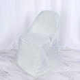 thumbnail image 5 of Balsa Circle 100 Folding Round Solid Polyester Chair Covers Wedding decorations Slipcovers, 5 of 5
