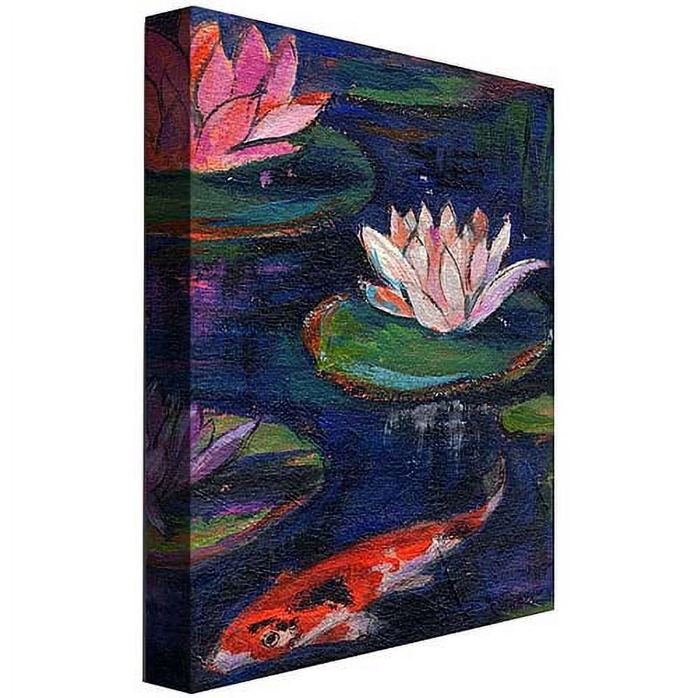 Trademark Art "The Lily Pod" Canvas Wall Art by Shelia Golden