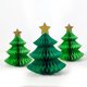 thumbnail image 1 of Adornos de mesa para árbol de Navidad de papel de nido de abeja de Hengsof, adornos navideños de nido de abeja, mini árboles de Navidad de mesa para suministros de fiesta de Navidad., 1 of 1