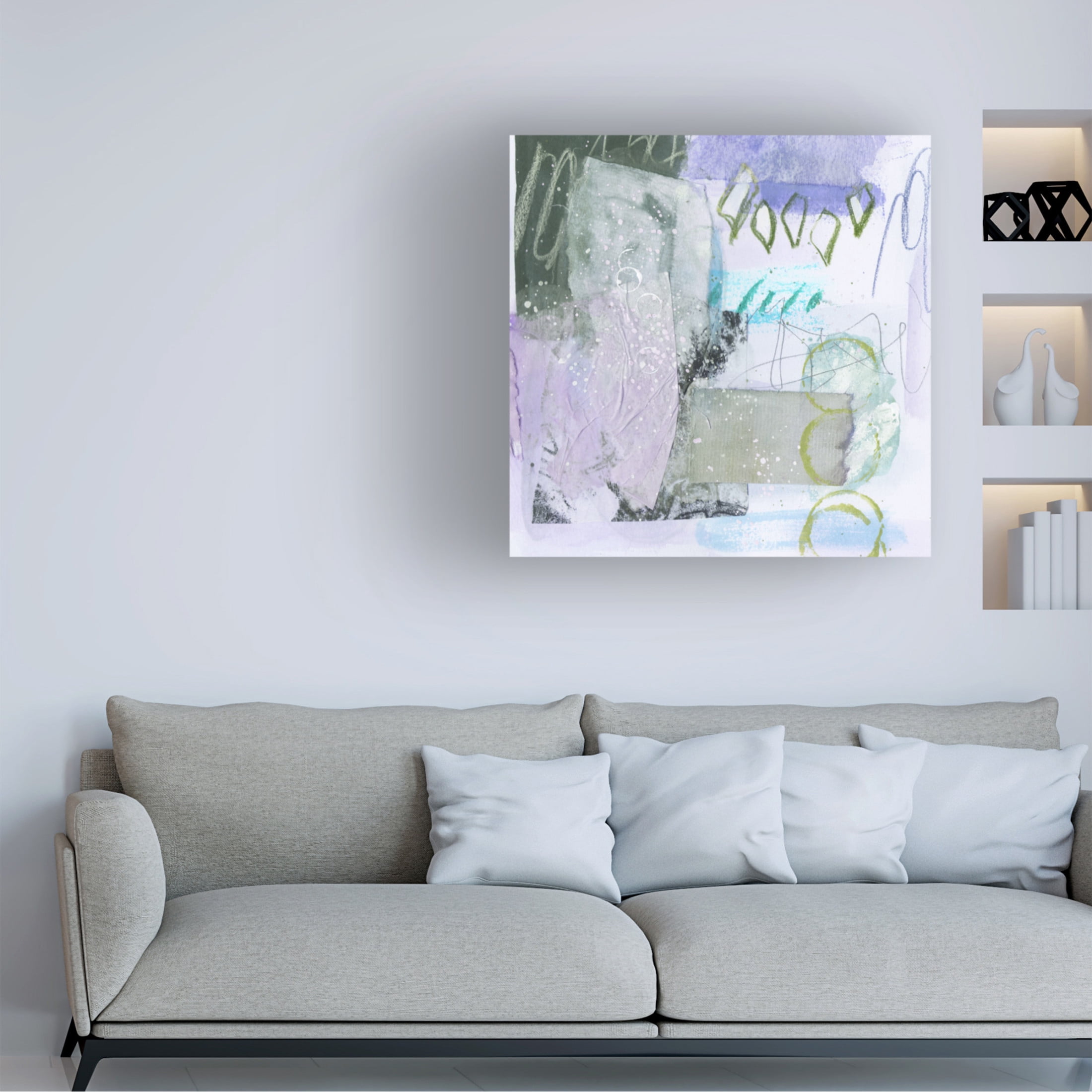 Trademark Fine Art Melissa Wang  Snow Petal II Canvas Wall Art