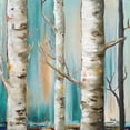thumbnail image 2 of Pinto, Patricia 15x15 Gold Ornate Wood Framed with Double Matting Museum Art Print Titled - Birch Forest I, 2 of 4