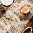 thumbnail image 2 of Vintage Bee Cotton Linen Table Runner for Dining Kitchen, Vintage Brown Tree Branch Wedding Outdoor Party Tablerunners Decoration, Dresser Scarf Coffee Tablecloth Runners 13x60 Inches, 2 of 9