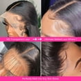 thumbnail image 2 of HD Straight Lace Wig Human Hair Lace Front Wig 180% Brazilian Remy Hair Pre Plucked 8-38" Long Straight Transparent Lace Frontal Wigs, 2 of 6