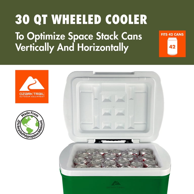 Hard-Side Rolling Cooler - 30 Qt Capacity photo 3
