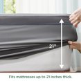 thumbnail image 5 of Cozy Comfort Mattress Topper Queen Size - Extra Thick Mattress Pad Cover with 8-21" Deep Pocket, Plush Soft Pillow Top Bed Topper, Grey, 5 of 5