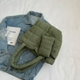 thumbnail image 2 of Bolso Mano Hinchado Gran Capacidad para Mujer Cloud Totebag Con Una Pequeña (verde), 2 of 9