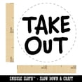 thumbnail image 2 of Take Out Fun Text Self-Inking Rubber Stamp Ink Stamper - Lime Green Ink - Mini 1/2 Inch, 2 of 7
