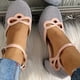 thumbnail image 4 of Zapatos huecos con hebilla de tacón alto y punta redonda gruesa a rayas para mujer Wmkox8yii  hfjk1277, 4 of 6