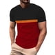 thumbnail image 1 of Tops para hombre, blusas y camisas de cuello redondo y manga corta para hombre, camisetas casuales de verano para hombre, camisetas de cuello redondo con bloques de color y manga corta, camisetas depo, 1 of 6