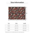 thumbnail image 5 of Yiaed Winter Holiday Christmas Print Blanket Throw Blanket Soft Cozy Flannel Blanket for Home Bed Sofa Couch Chair-80"x60", 5 of 6